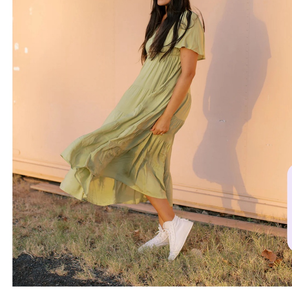Matcha Green Maxi Dress